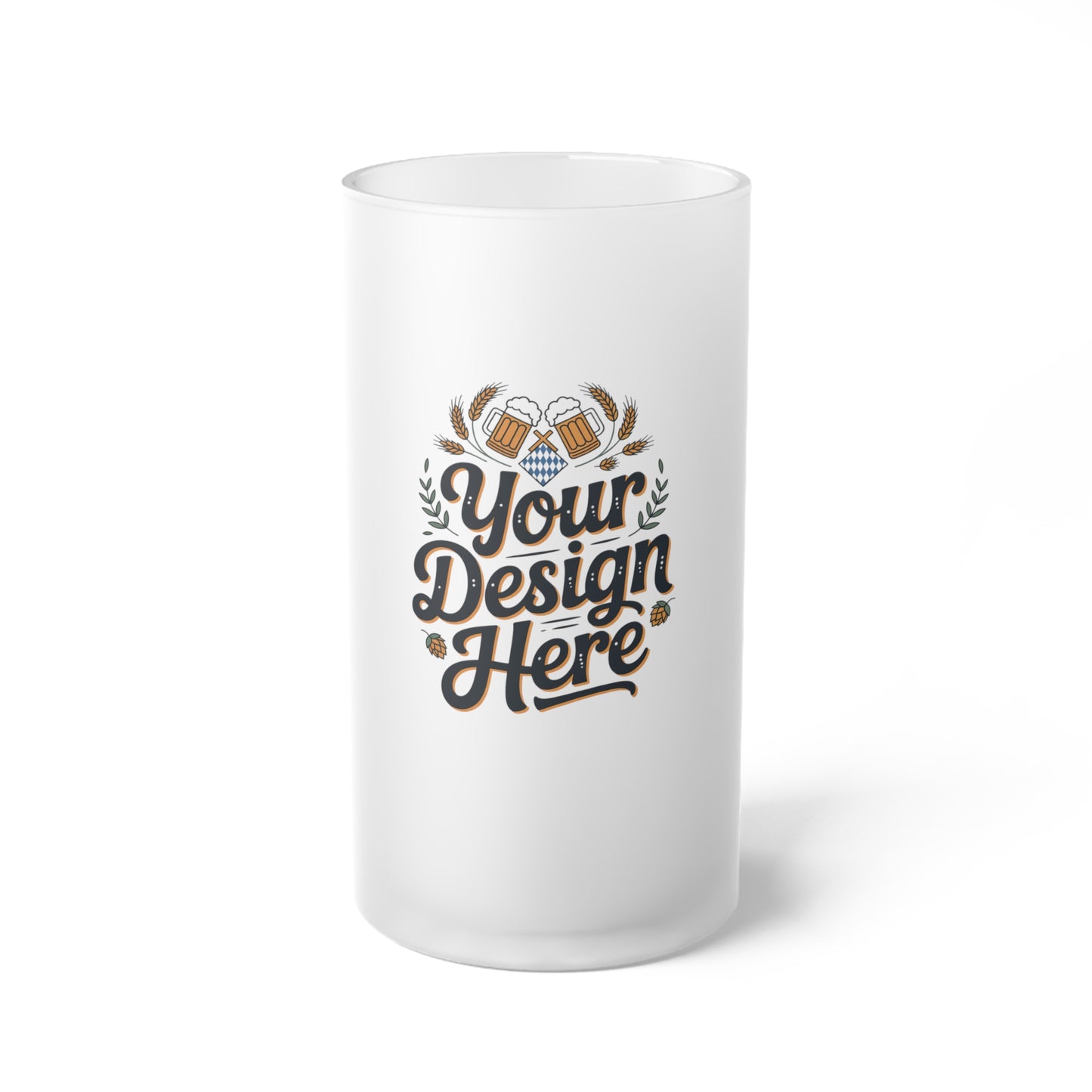Frosted Glass Beer Mug