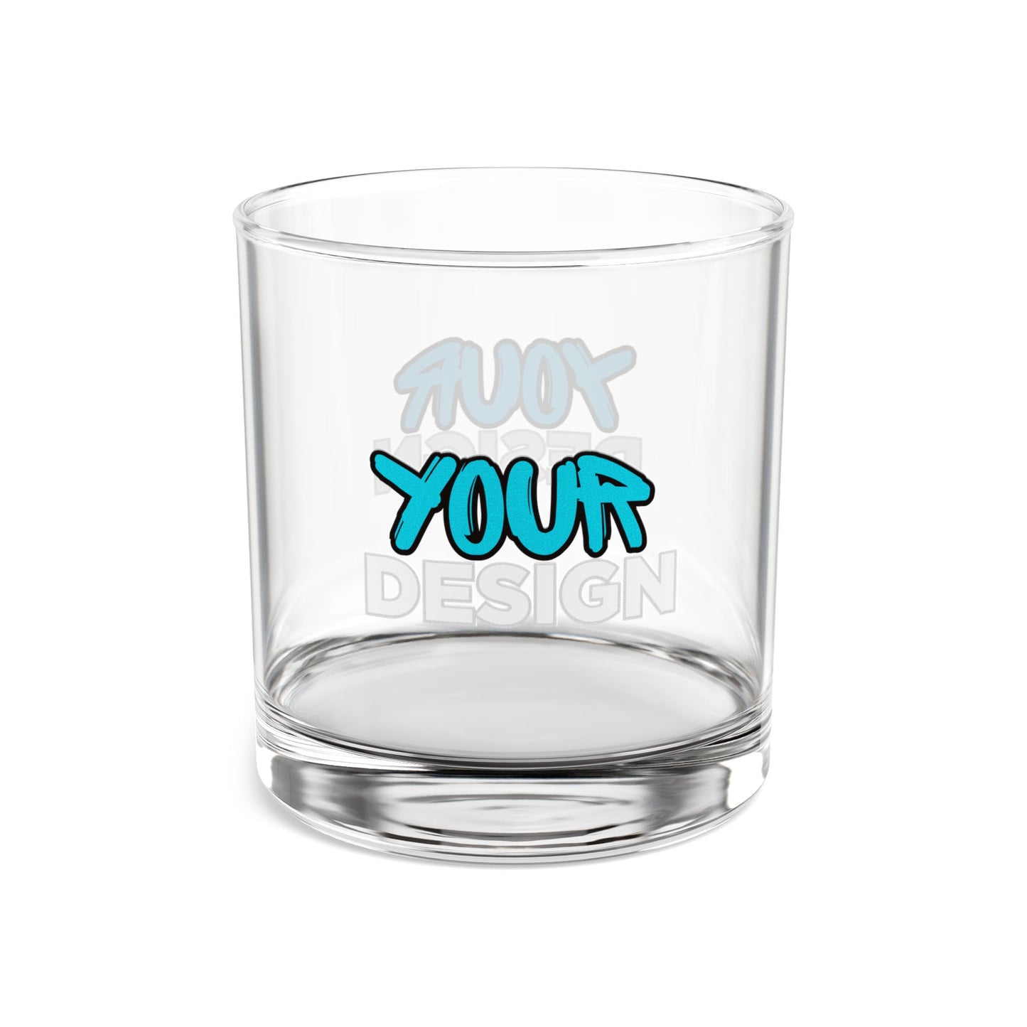 Custom Modern Rocks Glass