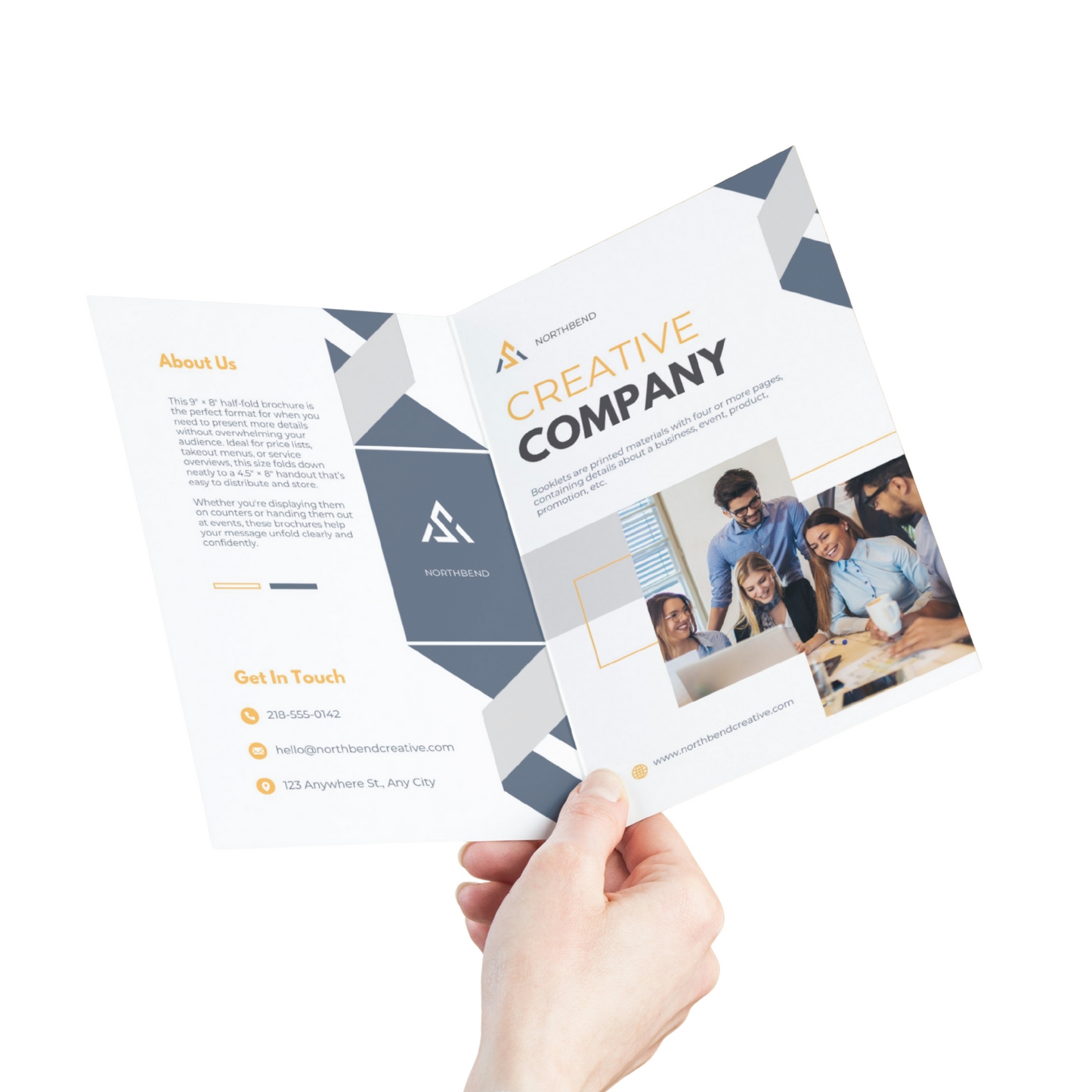 Half-Fold Brochure (8.5″ × 11″)