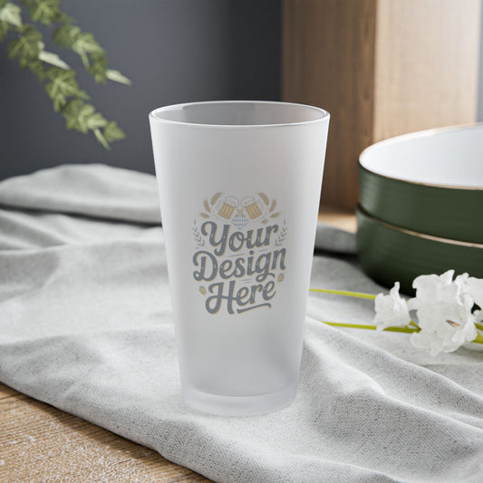 Frosted Pint Glass