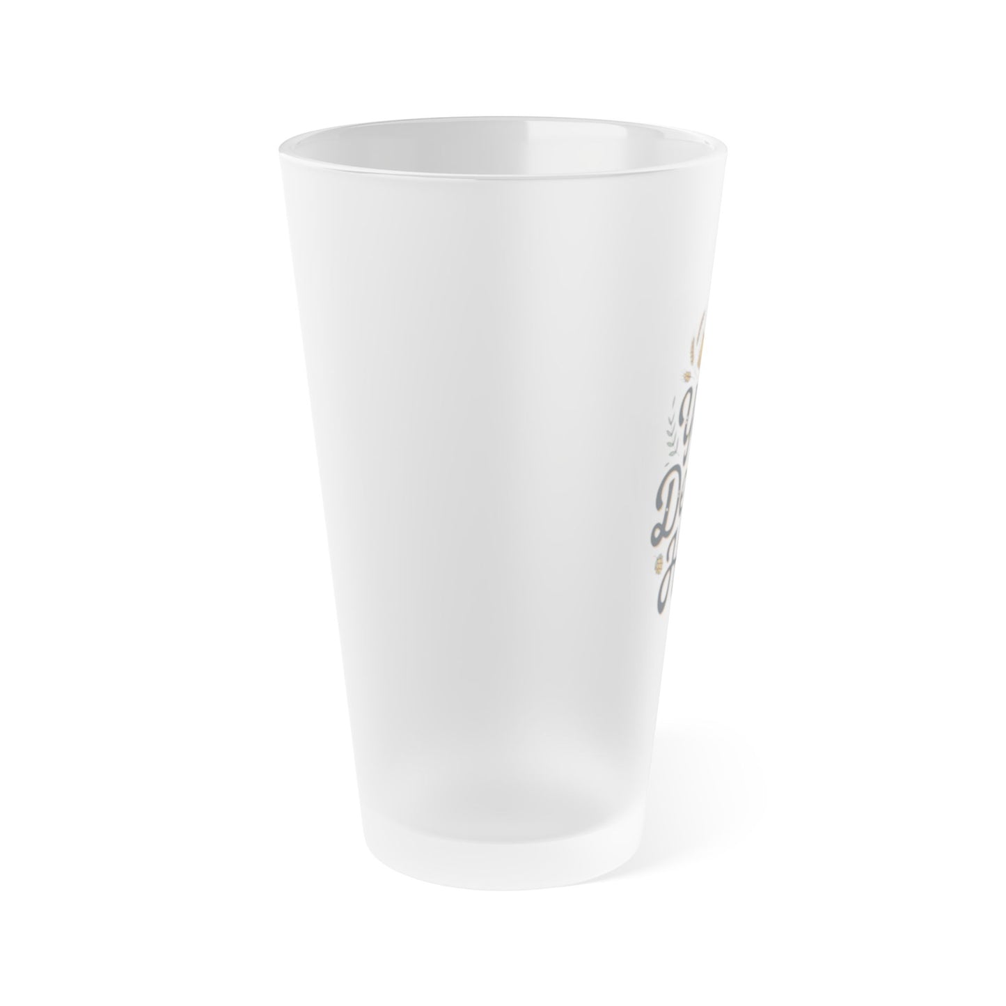 Frosted Pint Glass