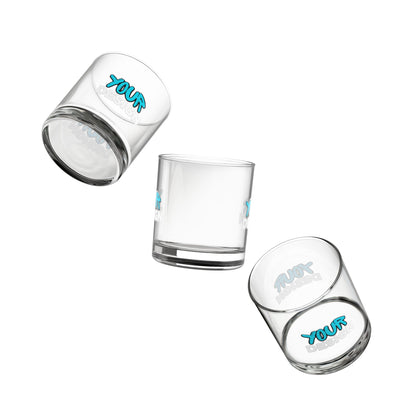 Custom Modern Rocks Glass