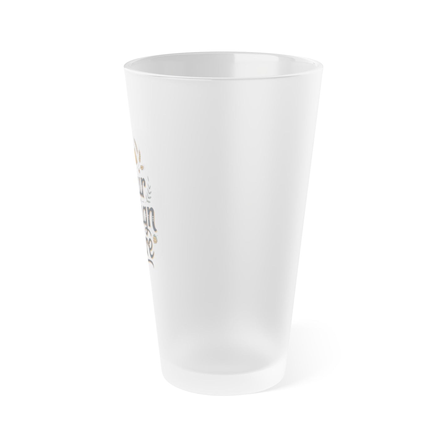 Frosted Pint Glass