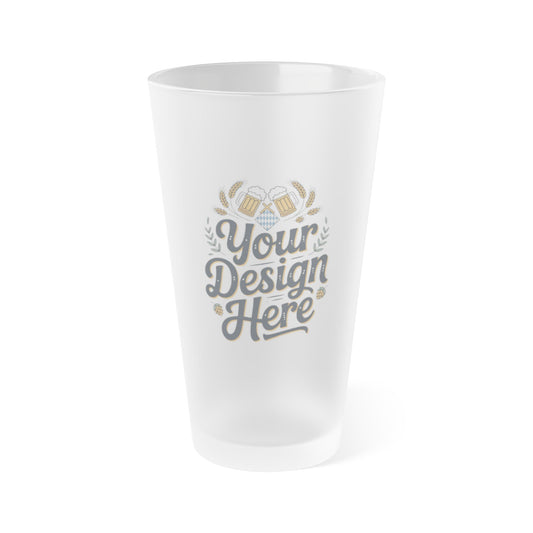 Frosted Pint Glass