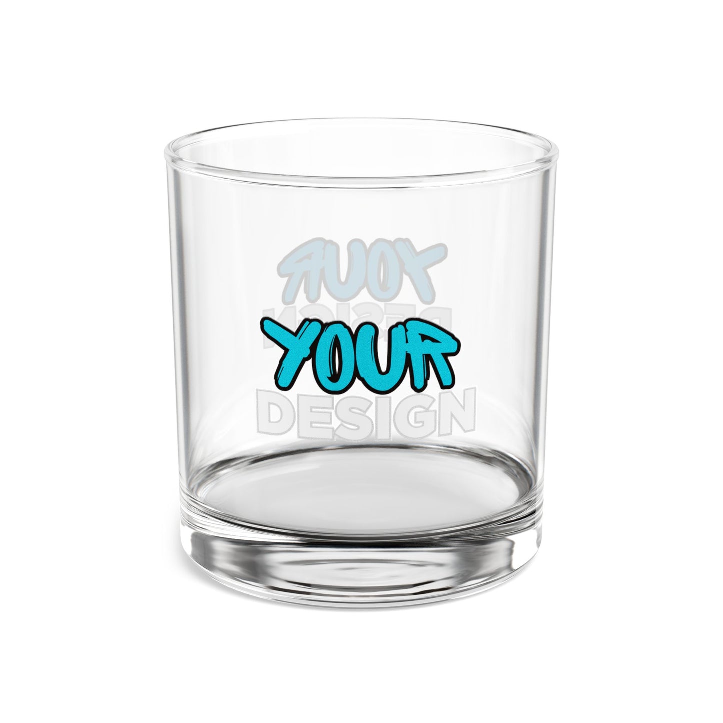 Custom Modern Rocks Glass