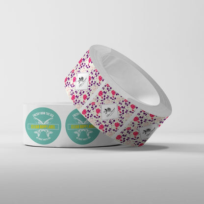 Silver Metallic Roll Labels