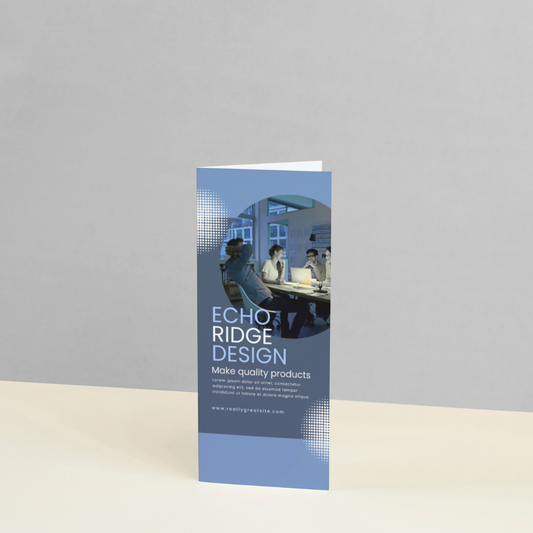 Half-Fold Brochure (9″ × 8″)