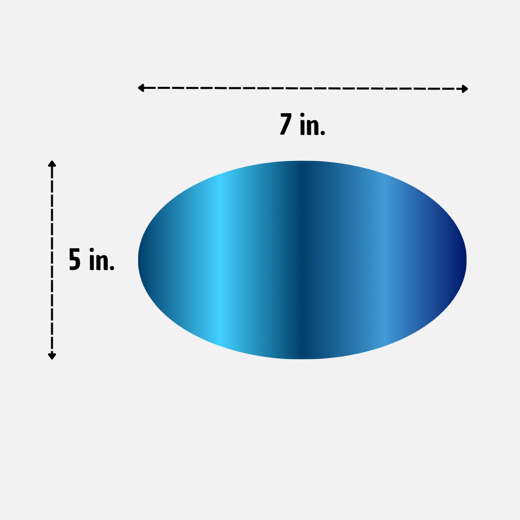 Extra-Large Oval Magnet (5" x 7")