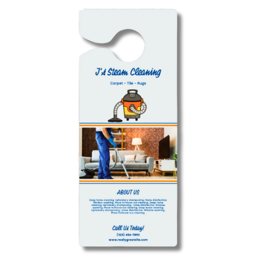 Premium Rigid Plastic Door Hanger (4.5" x 11")