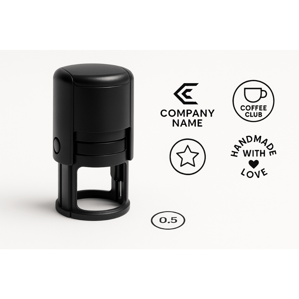 Small Round Self-Inking Stamp