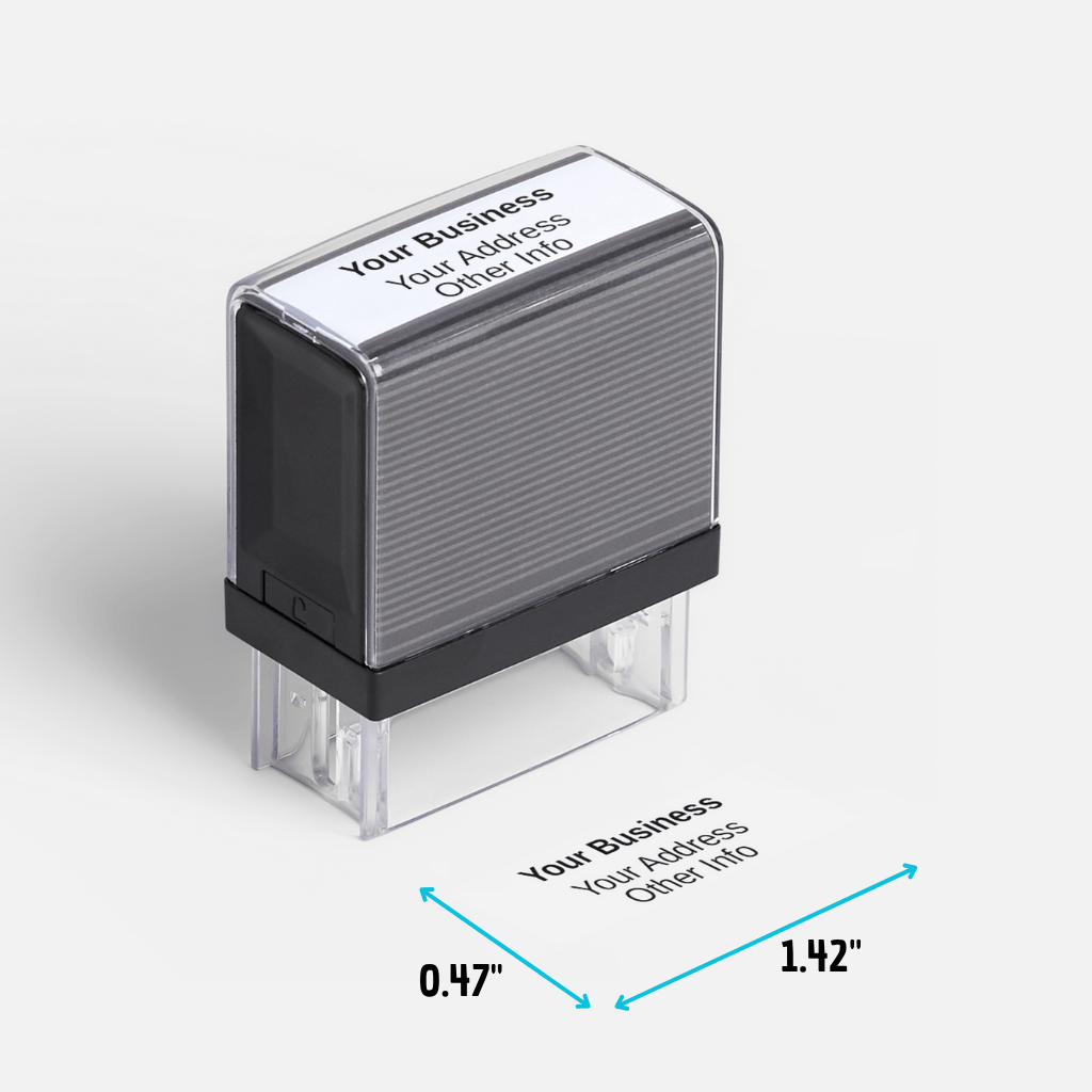 Small Rectangular Self-Inking Stamp