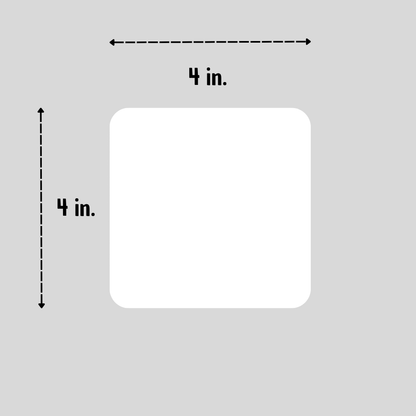 Square Custom Magnet (4" x 4")