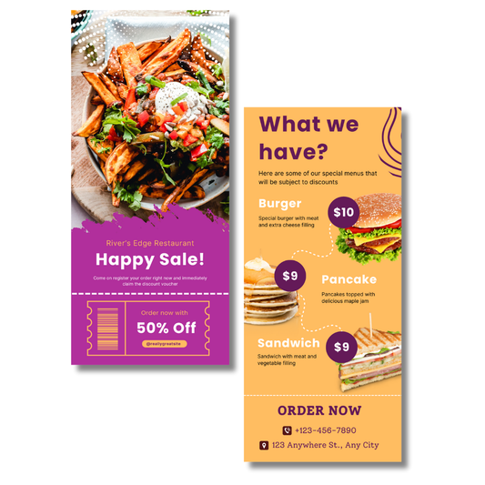 Tear-Off Rack Cards (4″ × 9″)