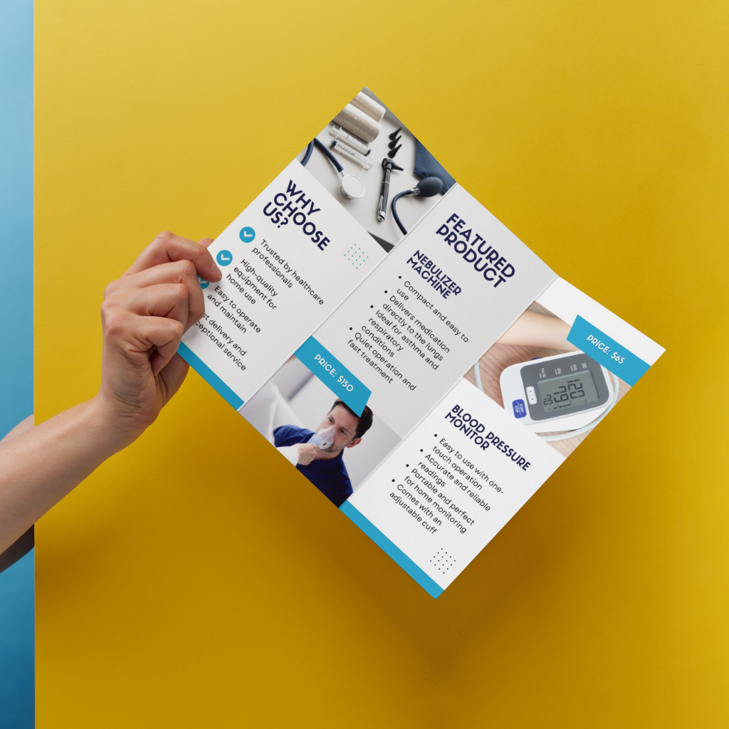 Tri-Fold Brochure (9″ × 16″)
