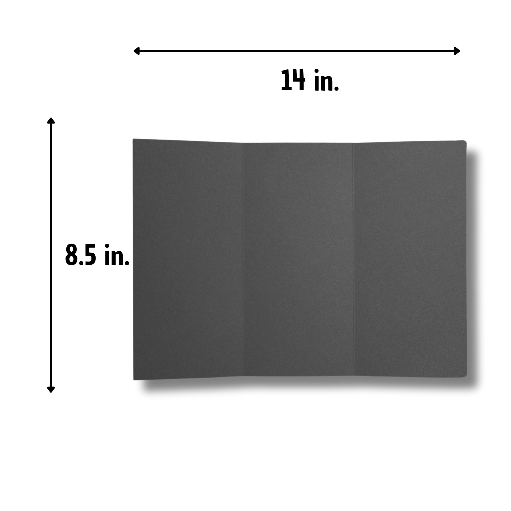Spacious Tri-Fold Menu (8.5" x 14")