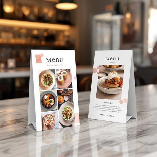 Matte Table Tent Cards